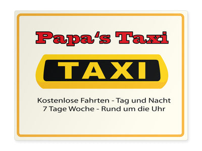 funschild-quer-taxi-papa