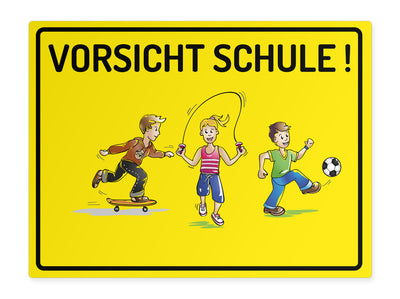 kinderschild-quer-kinder-vorsicht-schule-gelb